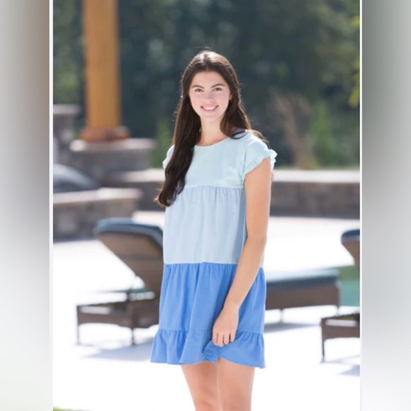 Simply Southern Dresses & Skirts - Simply Southern Size M Blue Color  Block Dress